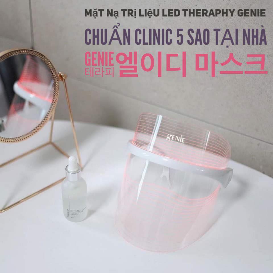 Mặt Nạ Ánh Sáng Sinh Học Led Theraphy Genie chuyên trẻ hoá - trắng da - mờ nám - trị mụn