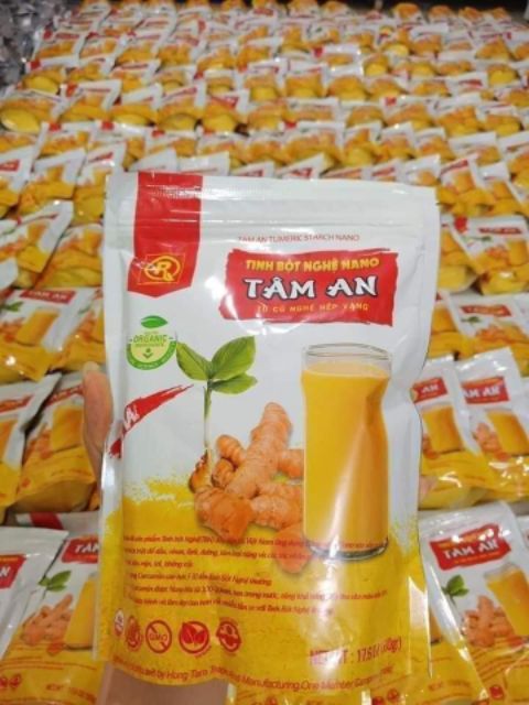 1 bịch tinh bột nghệ Nano Tâm An 0.5kg