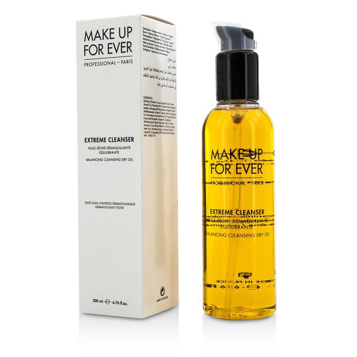 [Mã COSMUFET3 -8% đơn 250K] Make Up For Ever - Dầu tẩy trang Extreme Cleanser Dry Oil Non Comedogenic 200ml