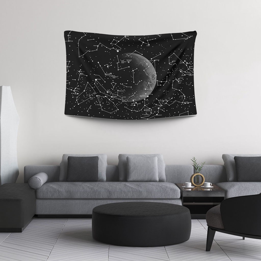 Thảm Treo Ins Style Tapestry Fashion Background Home Bedroom Decoration With Clip