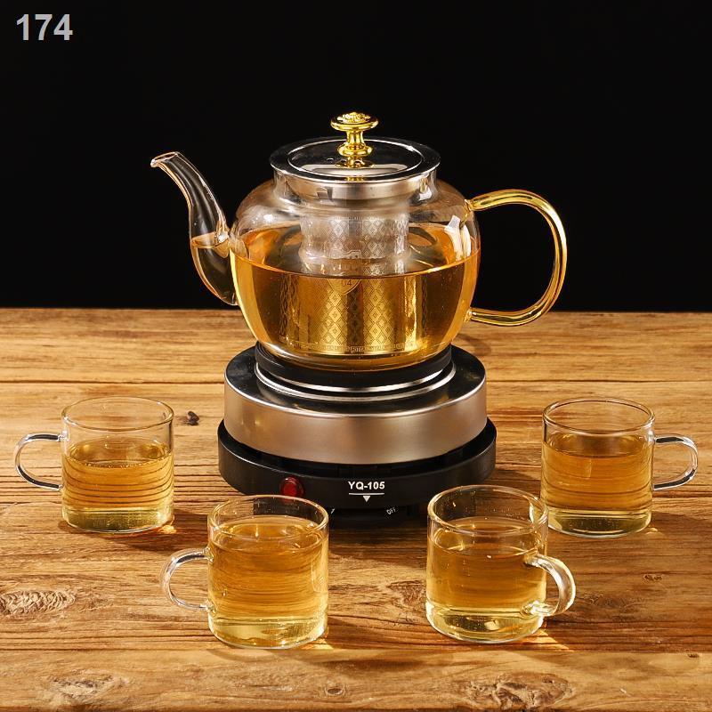 [HOT]Máy pha trà có thể hâm nóng ấm thủy tinh, hấp và đun nước, bộ Pu er, gia dụng bếp nấu