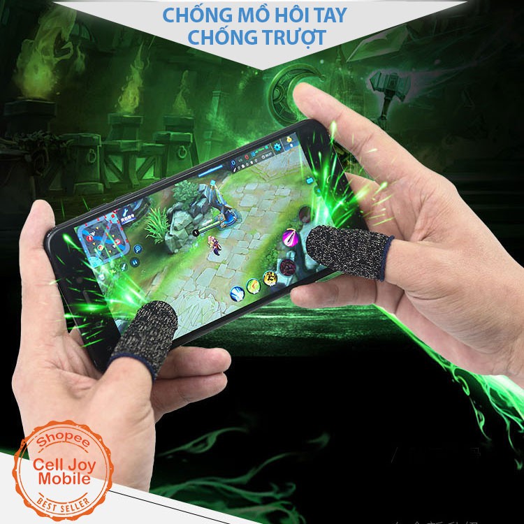 _Bộ găng tay cảm ứng chơi game điện thoại chống mồ hôi, chống trượt Gear chuyên Game Mobile