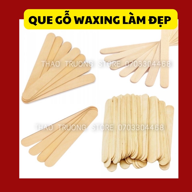 Que gỗ quét sáp wax lông làm đẹp - Tiện lợi - Vệ sinh