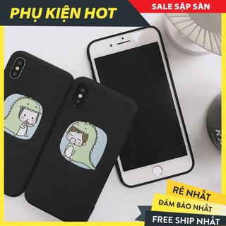 Ốp lưng iphone khủng long xanh chibi - ốp dẻo