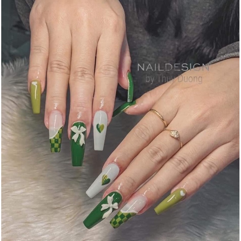 móng up thiết kế nơ xinh NAILBOX