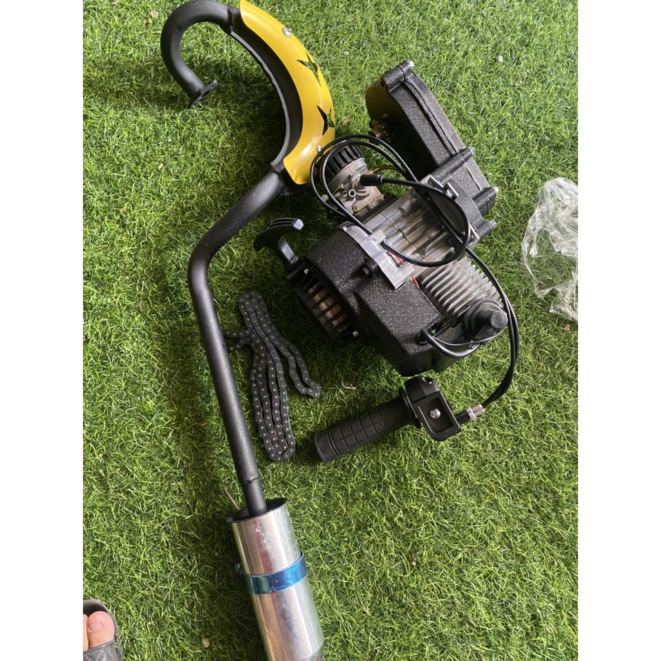 động cơ máy 2 thì 49cc chuyên dùng cho xe cào cào