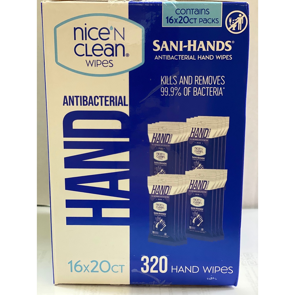 Khăn giấy ướt diệt khẩn Nice 'N Clean Antibacterial Wipes - Mỹ