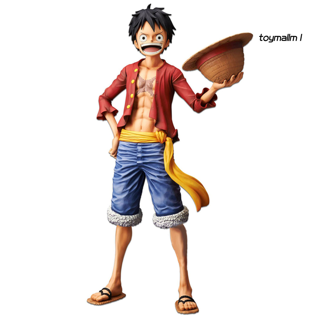 toymall Kids Anime Cartoon One Piece Luffy Figure Model Toys Set Display Mold Ornaments