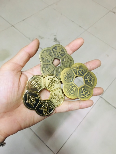 Đồng Hoa Mai Kim Tiền Loại To ĐK 6cm (sỉ 9k) | BigBuy360 - bigbuy360.vn