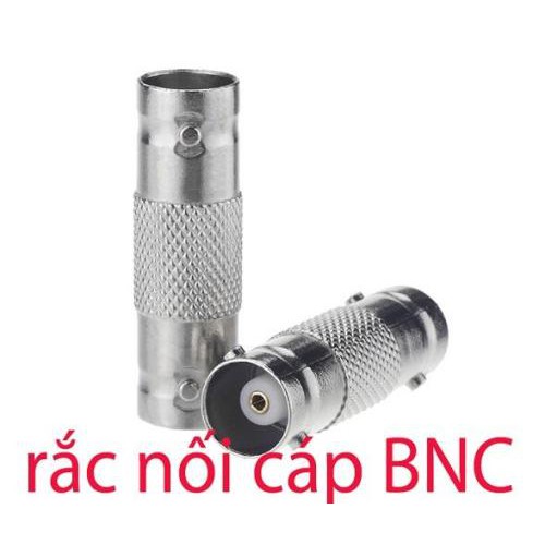 Rắc nối 2 BNC dây cáp đồng trục thi công camera