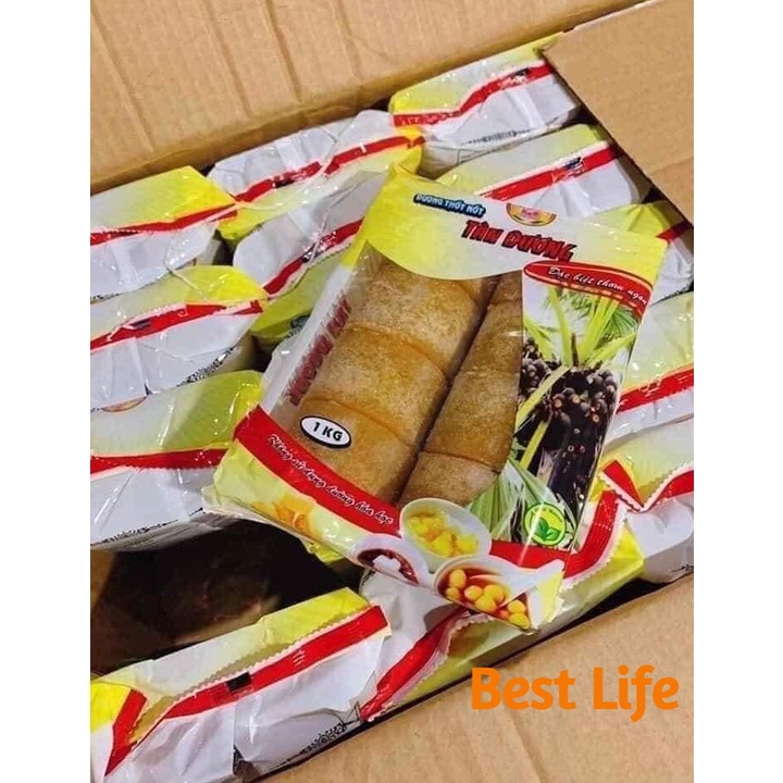 Đường thốt nốt Tân Dương gói 1kg dạng viên nhỏ dễ dàng sử dụng