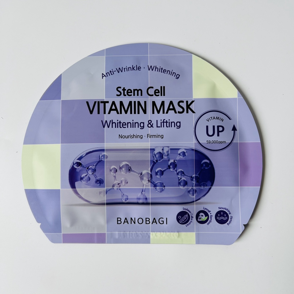 [Bạn mới nhập COSHBM -50% đơn 0Đ] Mặt Nạ Giấy Dưỡng Ẩm Trắng Da Banobagi Stem Cell Vitamin Mask 30ml | WebRaoVat - webraovat.net.vn