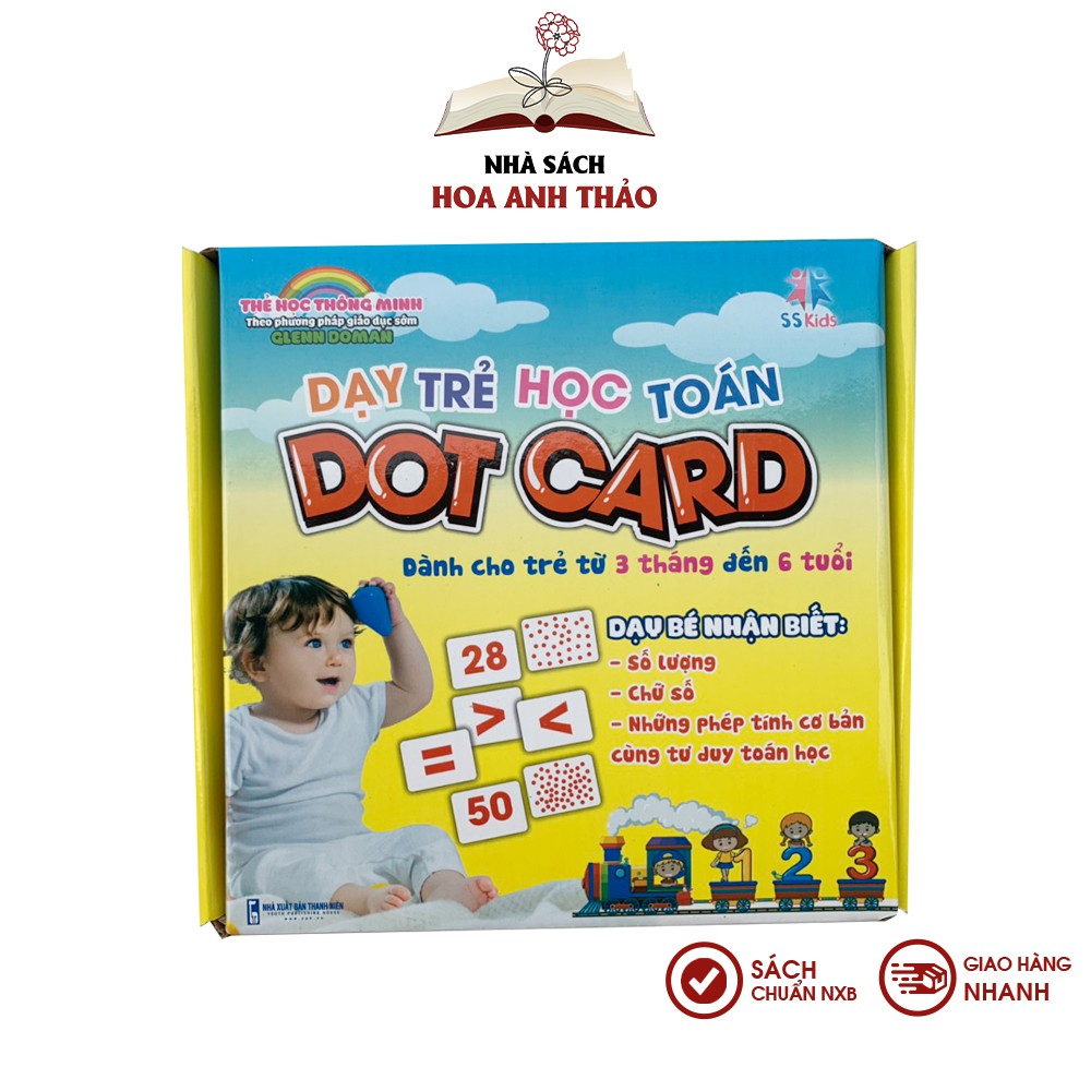 Bộ thẻ Flashcard Dot Card Việt Hà dạy trẻ học toán cho bé từ 3 tháng đến 6 tuổi