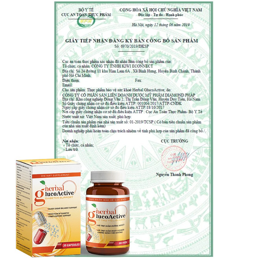 VIÊN UỐNG HERBAL GLUCOACTIVE - Thực Phẩm Hỗ Trợ Hạ Đường Huyết Ổn Định Sức Khỏe Toàn Diện - CVSPHARMACY