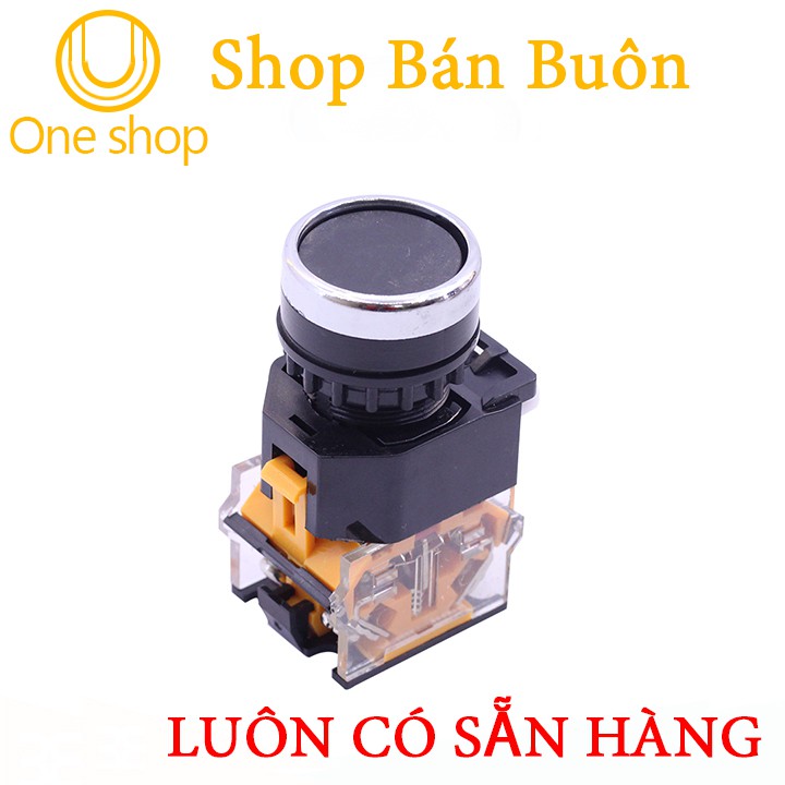 Nút Nhấn LA38-BN/203 Giữ Trạng Thái Không Đèn 10A NO/NC
