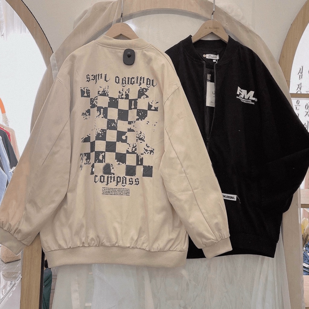 Áo Khoác Bomber Nam Nữ Nhung Tăm Họa Tiết Caro Cực Chất - TP535 [NewUnisex]