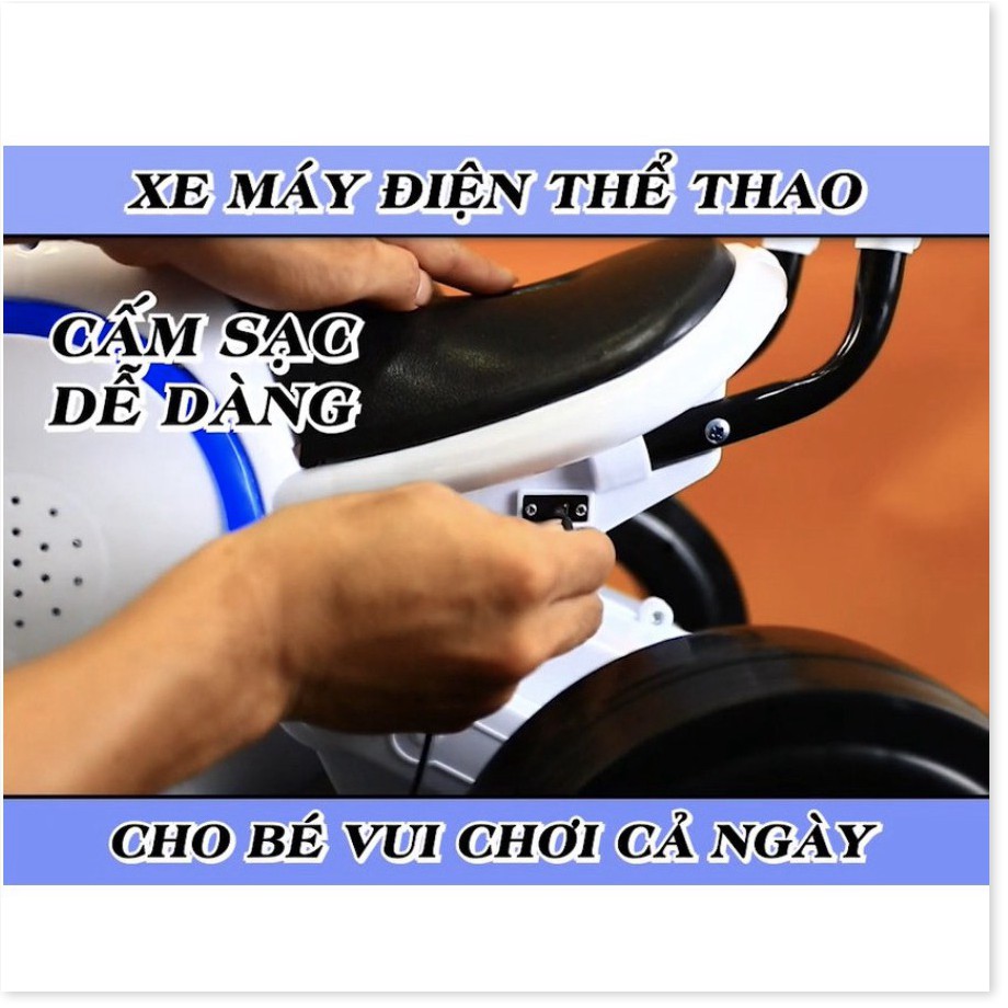 XE MOTO SẠC ĐIỆN CHO BÉ KIỂU DÁNG THỂ THAO-TTHome