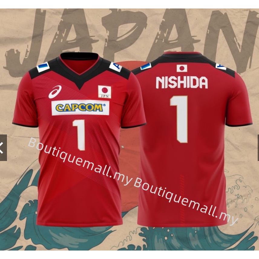 Áo Bóng Chuyền Ngắn Tay Phong Cách Nhật Bản 2022