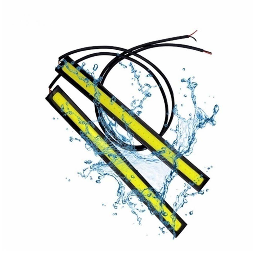 Đèn LED DRL 12V COB Linh Hoạt Chống Nước Chống Sương Mù Cho Xe Hơi