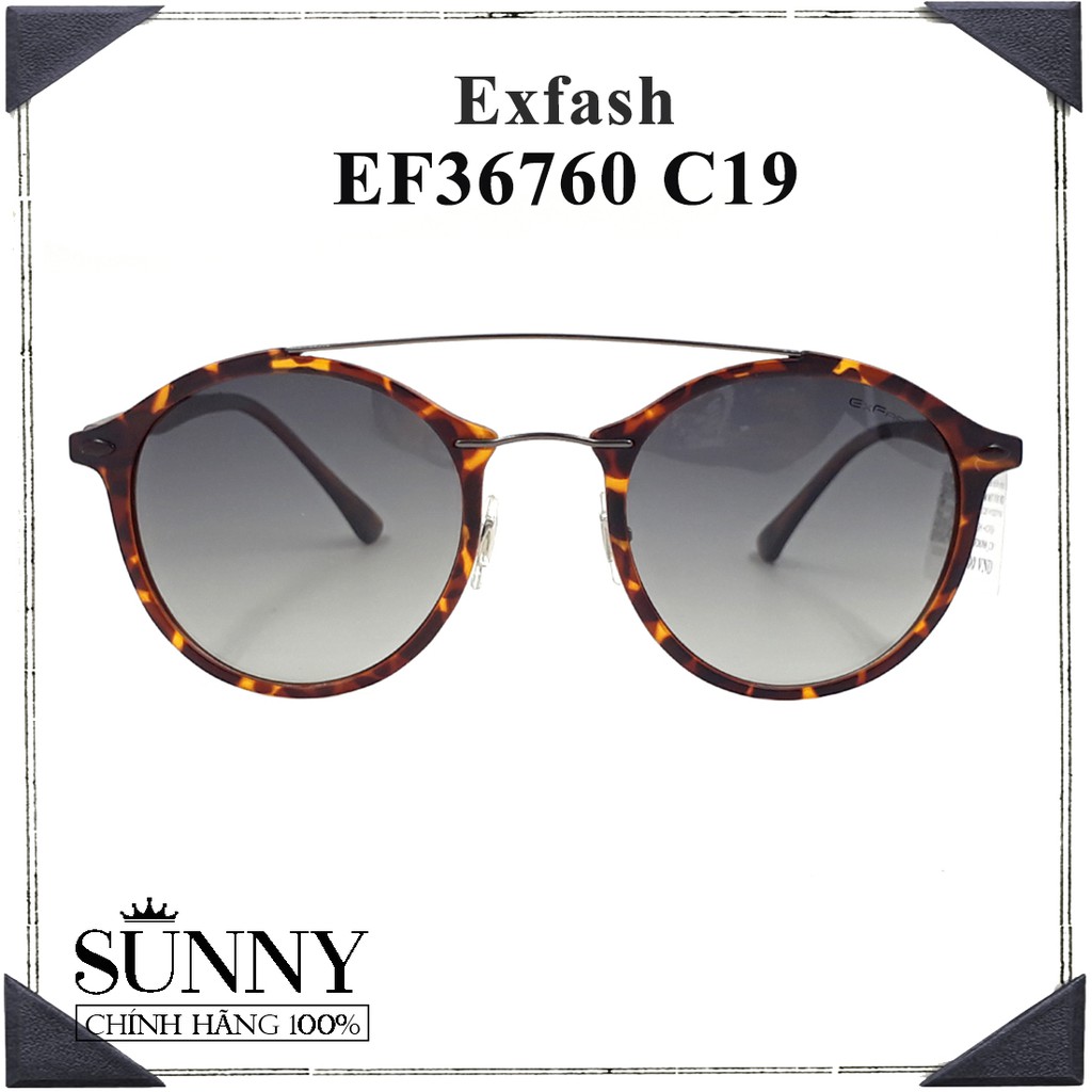 Kính mát nam nữ Exfash EF36760 chính hãng Korea, kèm tem thẻ chống hàng giả do bộ công an cấp