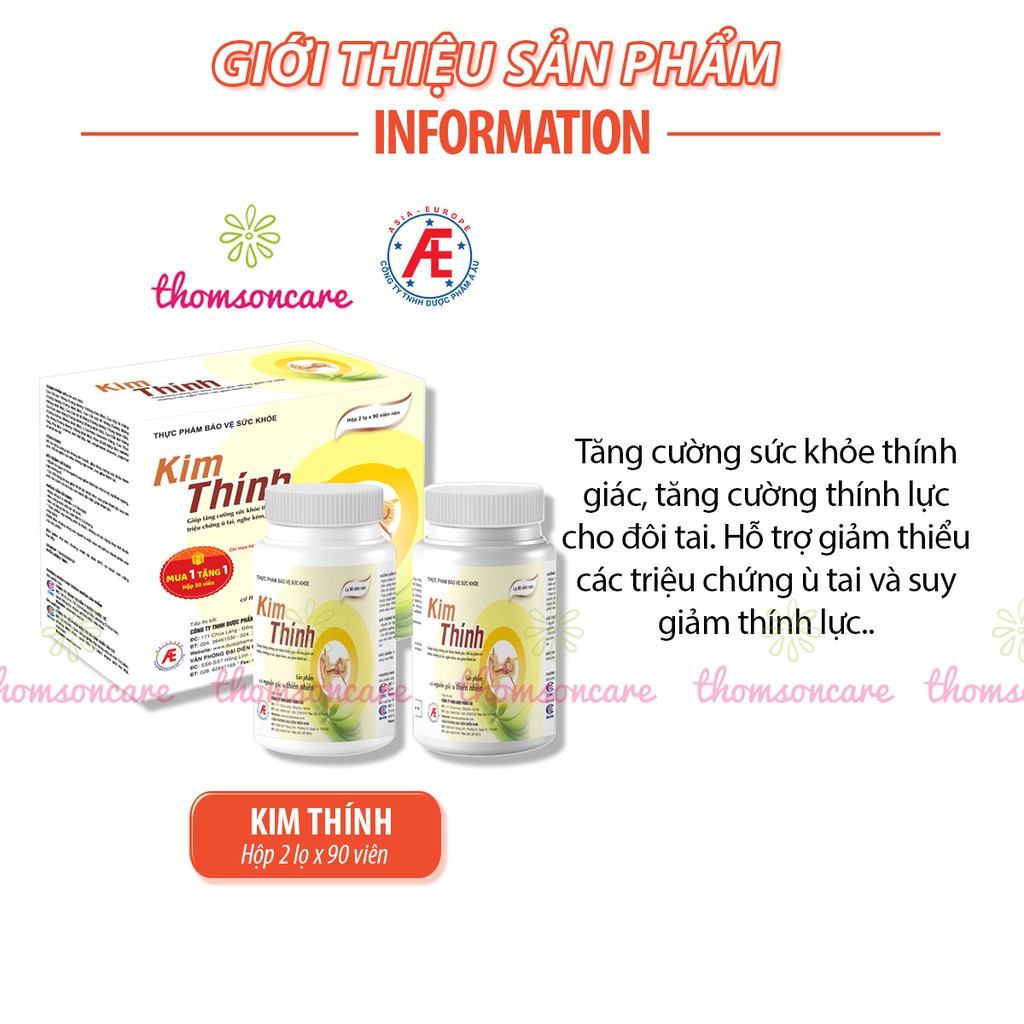 Kim thính Dạng lọ mẫu mới tiết kiệm hơn - tăng cường thính lực, cải thiện nghe không rõ, ù điếc tai từ thảo dược