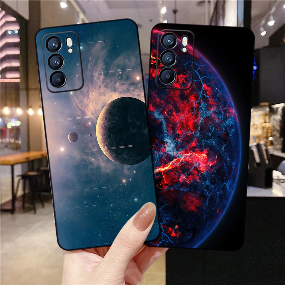 Ốp Điện Thoại Mềm Họa Tiết Trái Đất Thời Trang Sang Trọng Cho Realme C11 7i 6i 5i 3 Pro 6S 7 8 Pro C3