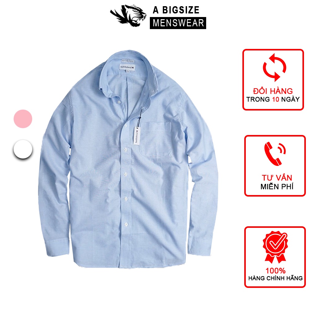 Áo sơ mi BIGSIZE SAD 70- 120kg, Áo sơ mi cho người béo ABS Menswear
