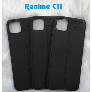  Ốp lưng Cho Oppo Realme C11 / Realme C12 / Realme C15 chống sốc Vân da Auto Focus mới