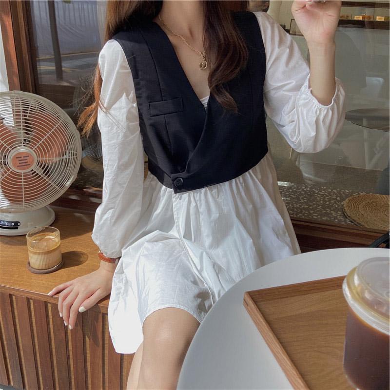 Váy babydoll cổ V Quảng Châu CHANREEN