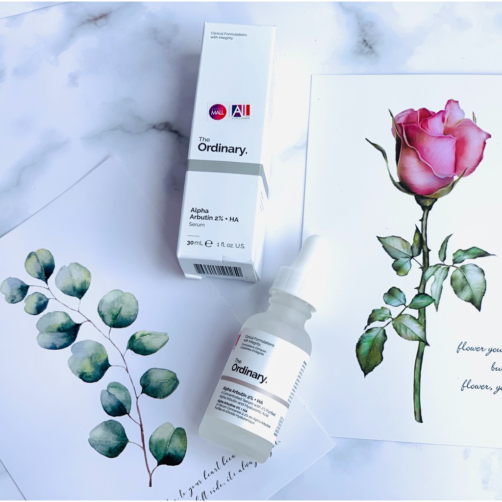 [TOP 1 SHOPEE] Tinh chất dưỡng trắng da The Ordinary Alpha Arbutin 2% + HA 30ml (Bill Anh)