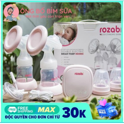 🍨🍧Máy hút sữa điện đôi Rozabi Compact màn hình hiển thị LCD