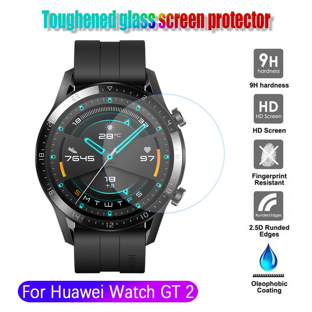 Kính Cường Lực 9H Bảo Vệ Toàn Màn Hình Cho Đồng Hồ Huawei Watch GT2 46mm