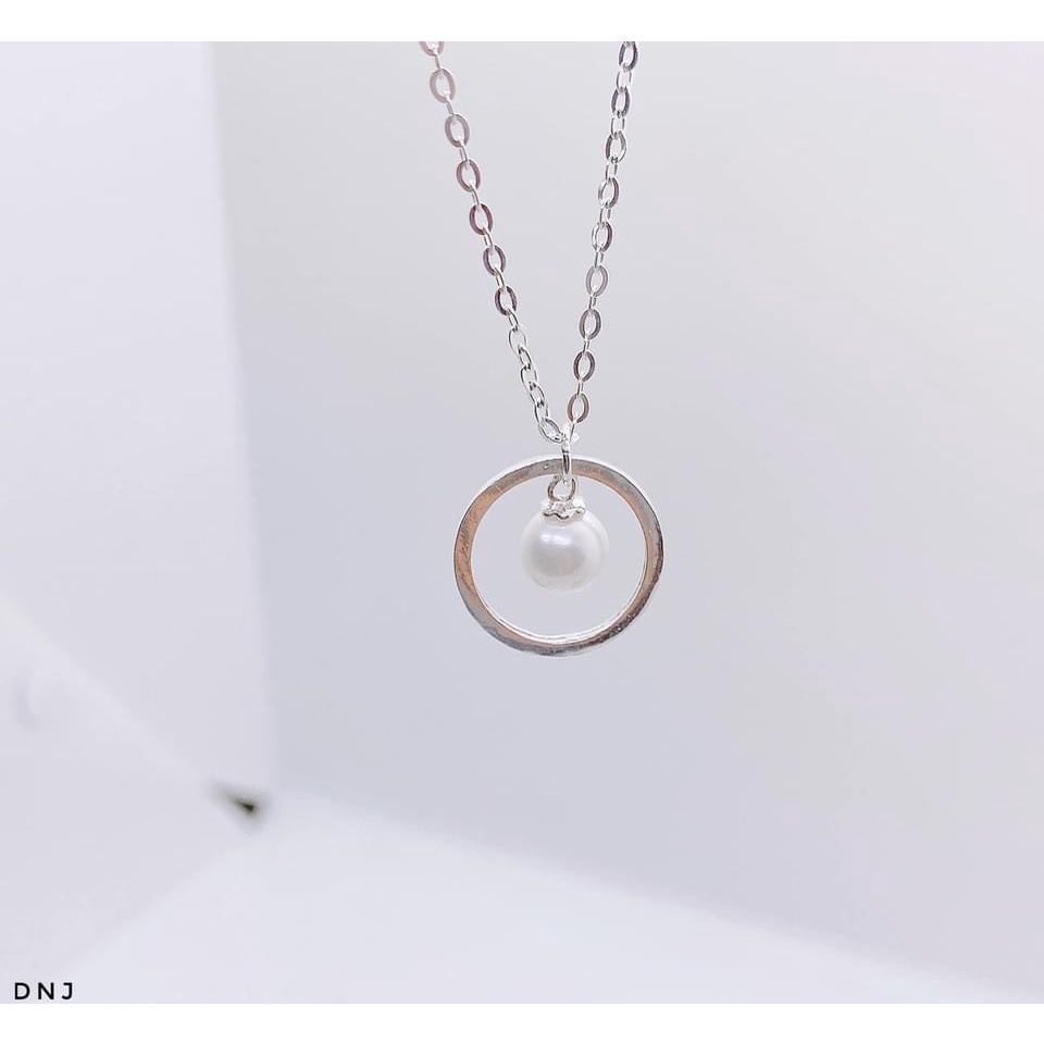 Dây chuyền nữ bạc thật mặt liền nhỏ xinh xắn LINH MIU SILVER