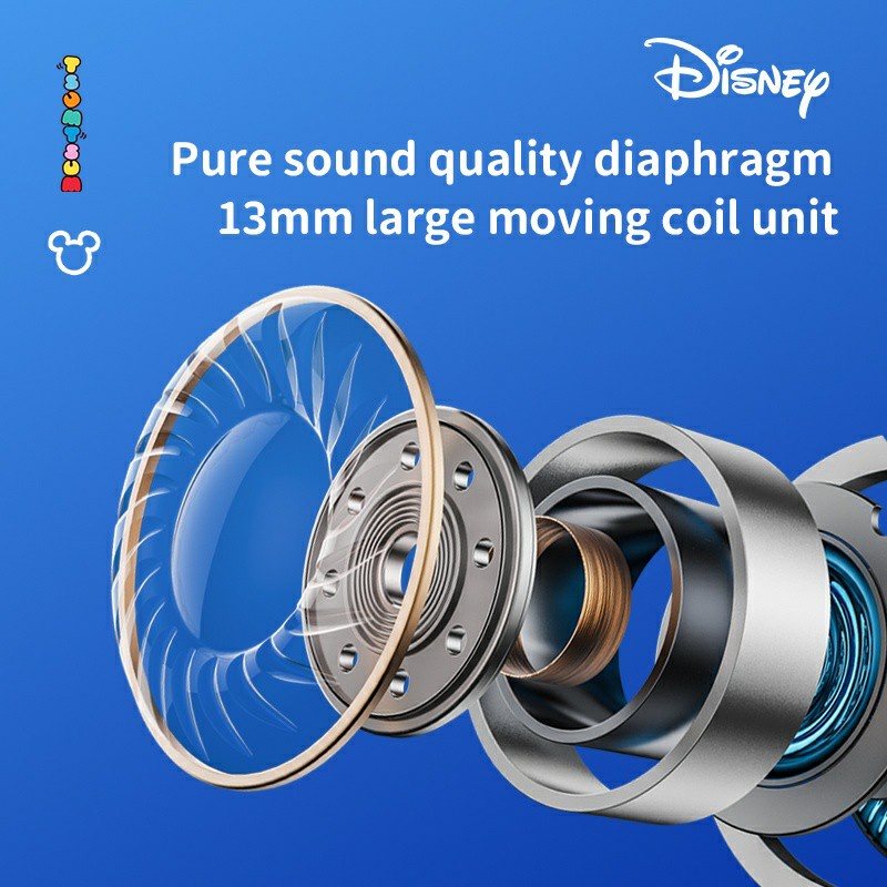 Tai nghe không dây DISNEY F6 chống ồn 100% chống nước kèm phụ kiện cao cấp