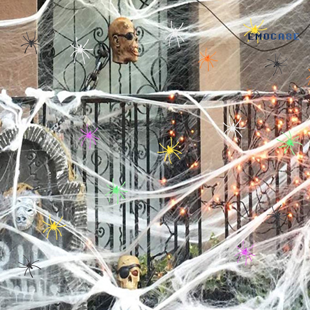 Set 30 Nhện Giả Bằng Nhựa Trang Trí Halloween