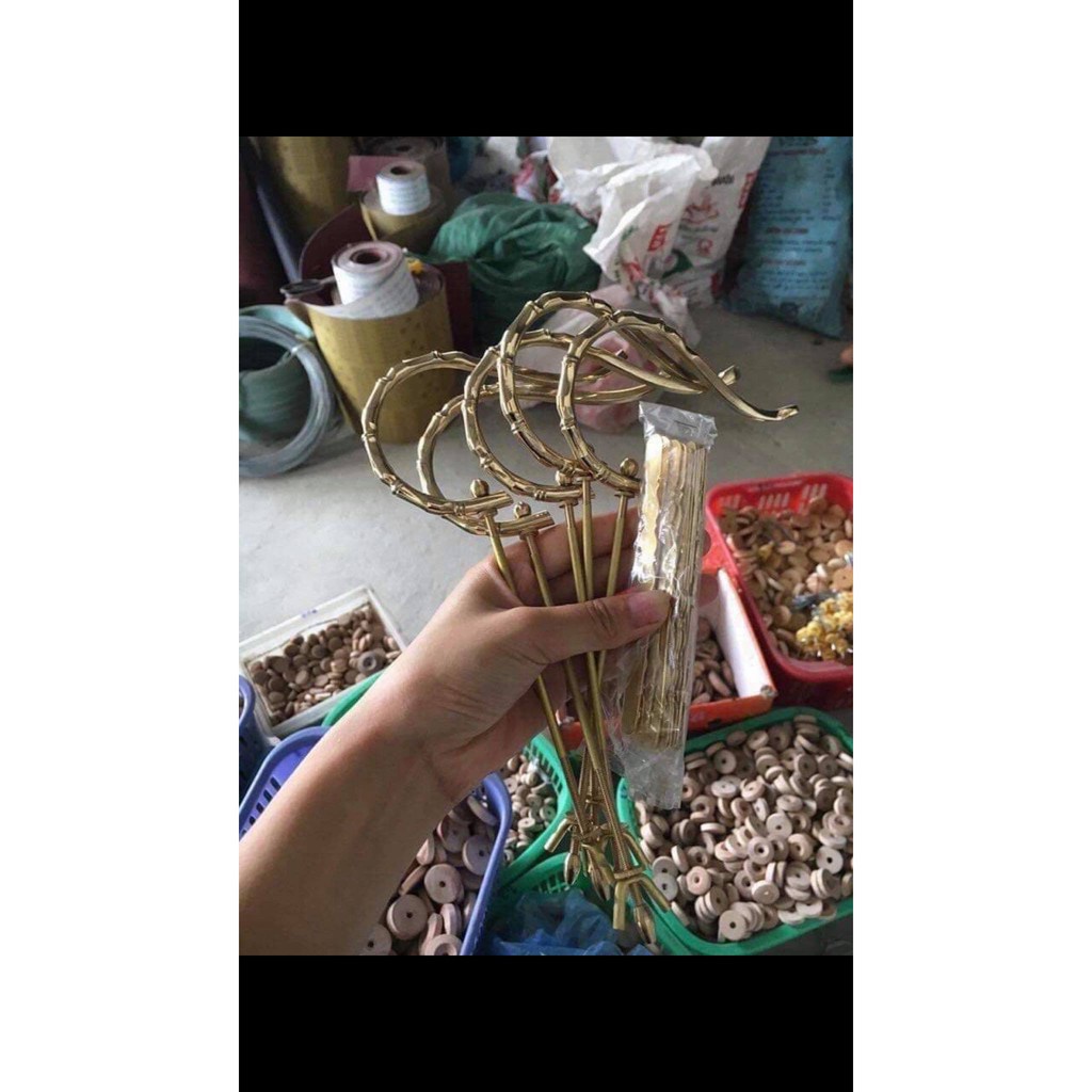 Phụ kiện lồng chim Minibica móc đồng treo lồng chim cực đẹp PK14