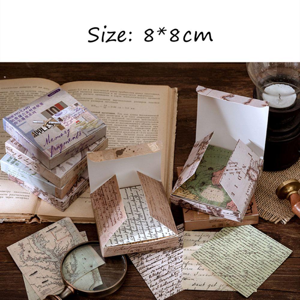 Set 100 Giấy Ghi Chú Tự Dính Phong Cách Vintage