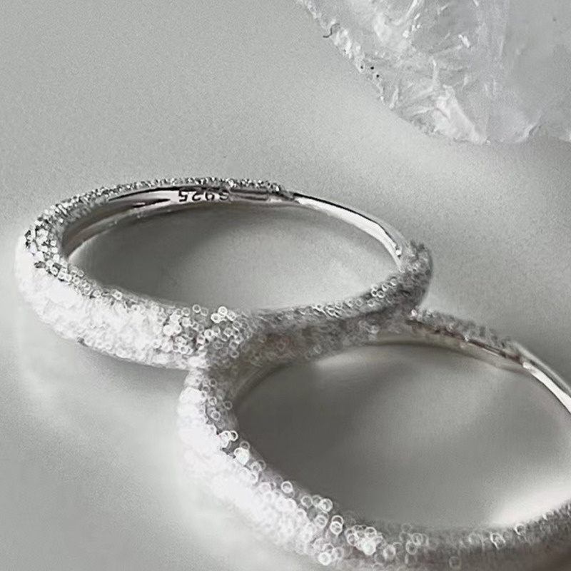 Bông tai bạc 19A1526 lấp lánh đơn giản dễ phối đồ hợp thời trang