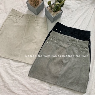 Chân váy nhung chữ A