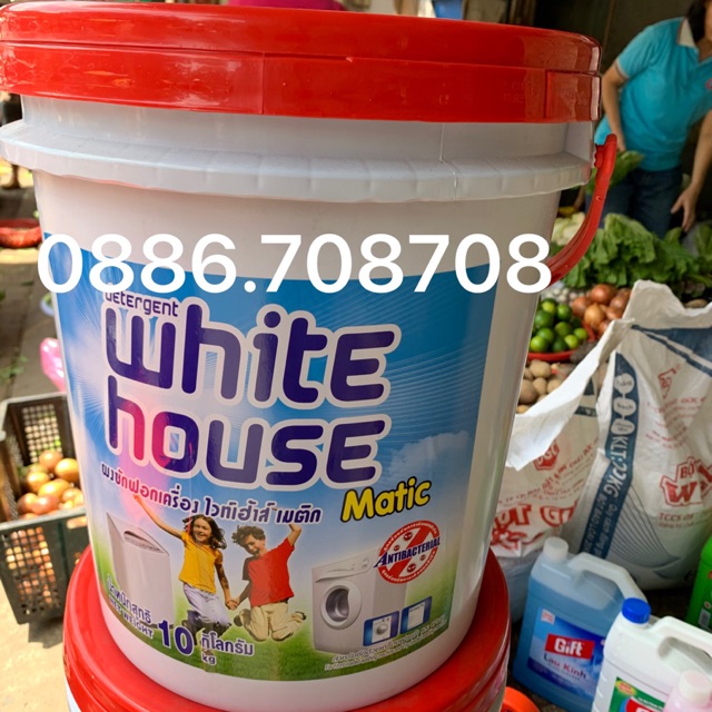 [Mã HCMST5 giảm 10K đơn 99K] Xà bông giặt đồ Thái Lan White house 10kg Hàng chính hãng