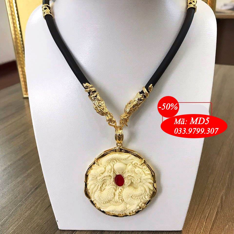 Dây chuyền Song Long Nhả Ngọc
