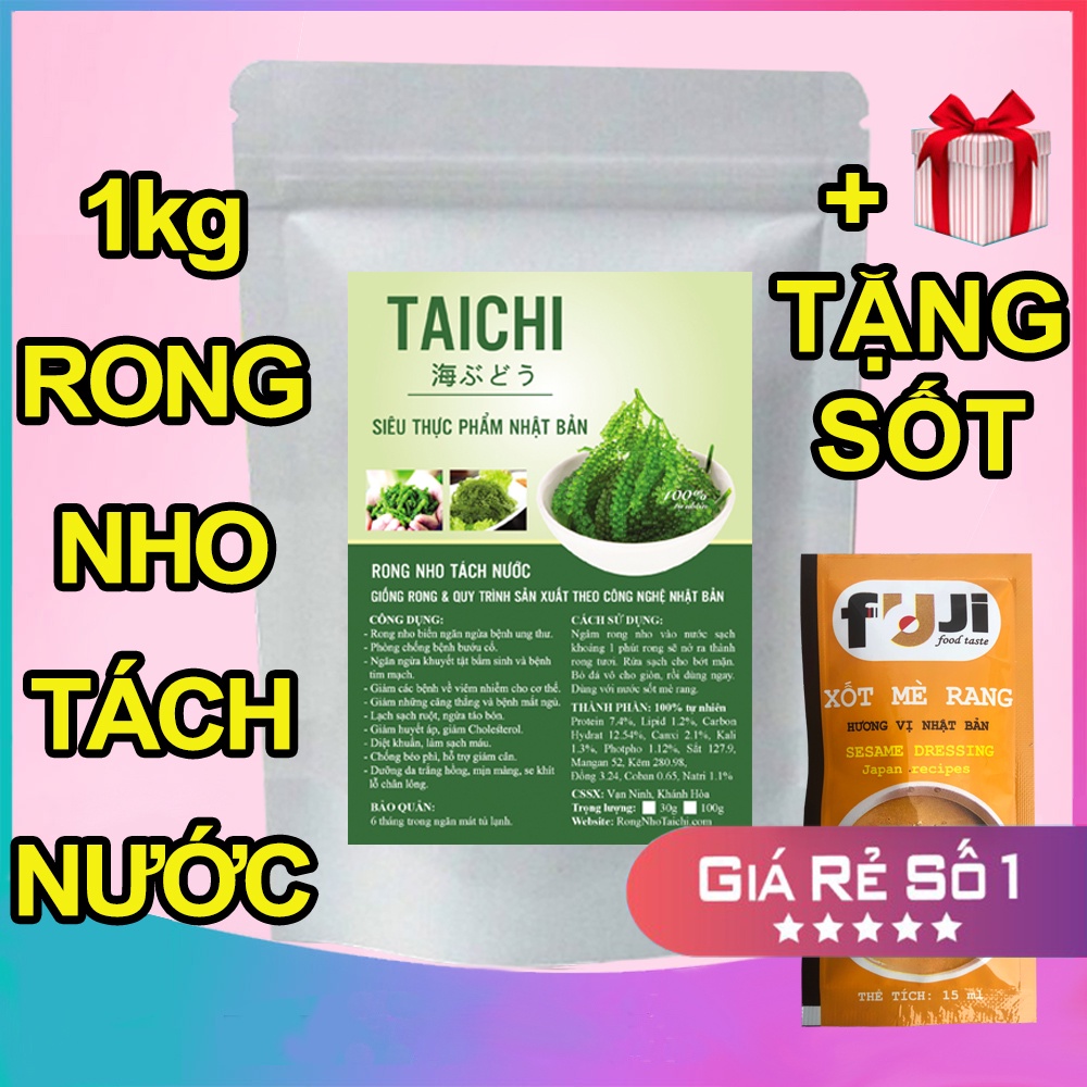 Rong Nho Tách Nước 1kg Rong Nho Taichi ở Nha Trang Khánh Hòa