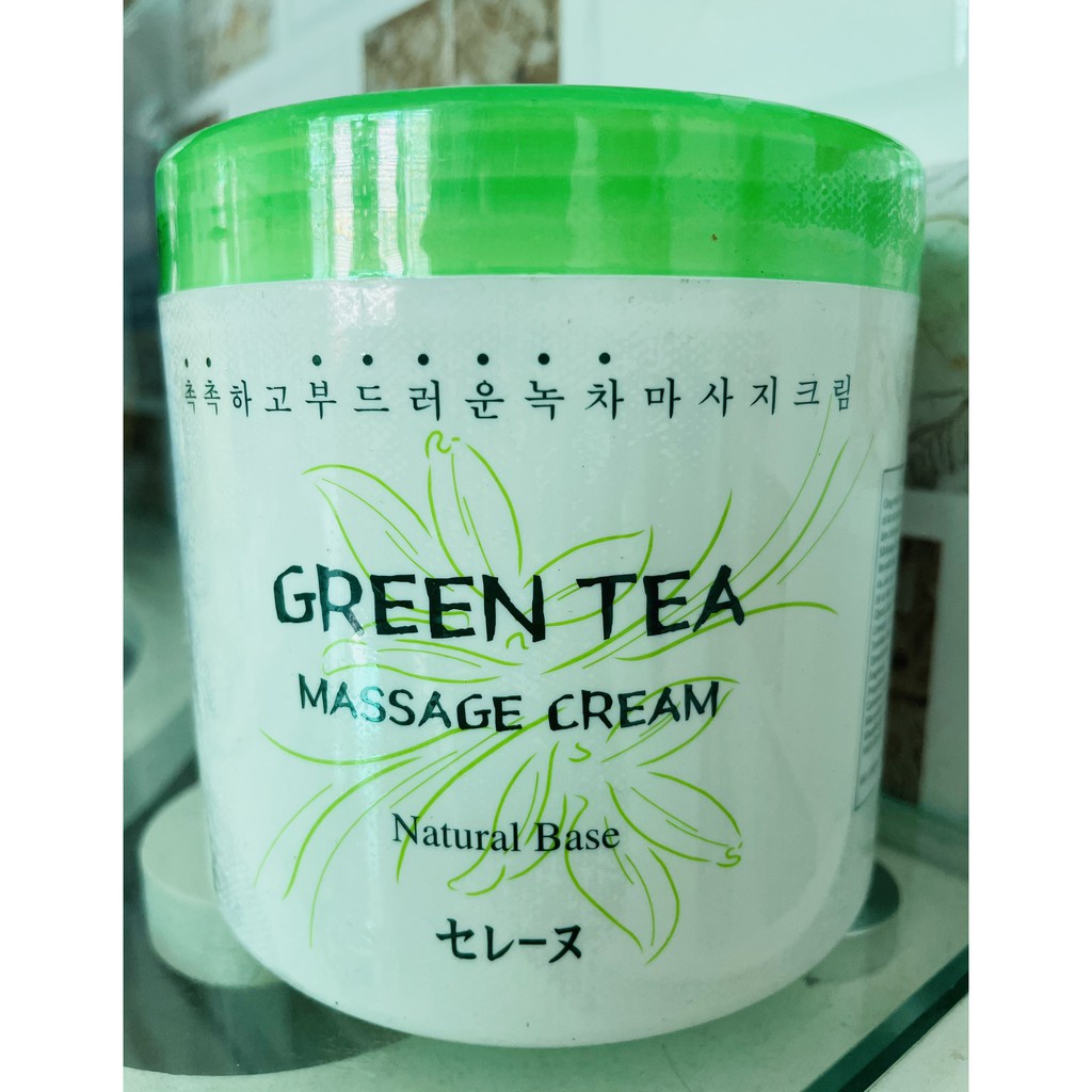 Kem Massage Trà Xanh MIRA Green Tea Massage Cream  Kem Massage Mặt Green Tea 450gram