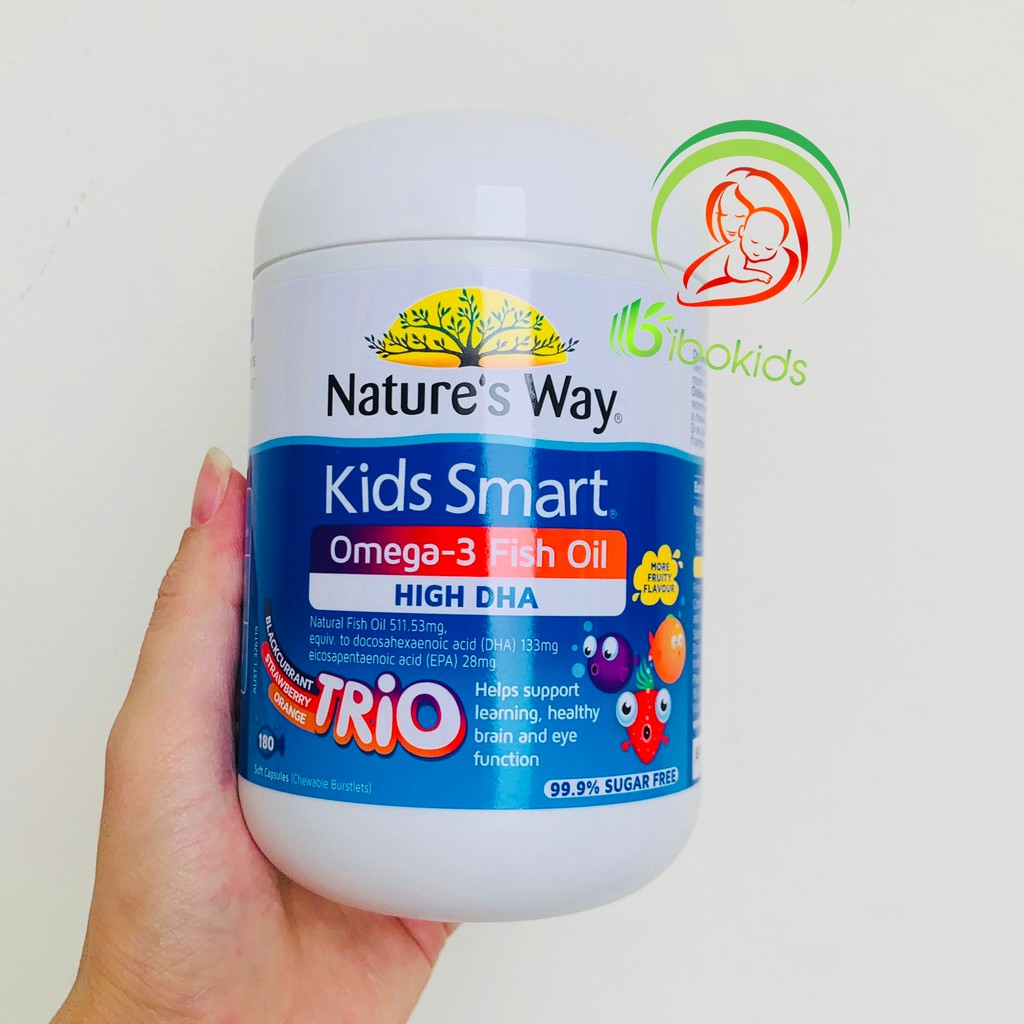 Kẹo gum Nature's Way Kids Smart Omega3 DHA Trio