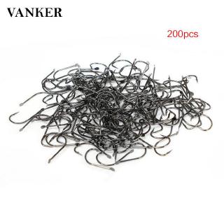 Set 200 lưỡi móc câu cá bằng thép cacbon cao cấp
