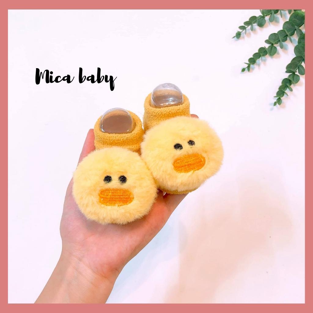 Tất vớ bông xù hình thú siêu đáng yêu cho bé Mica baby