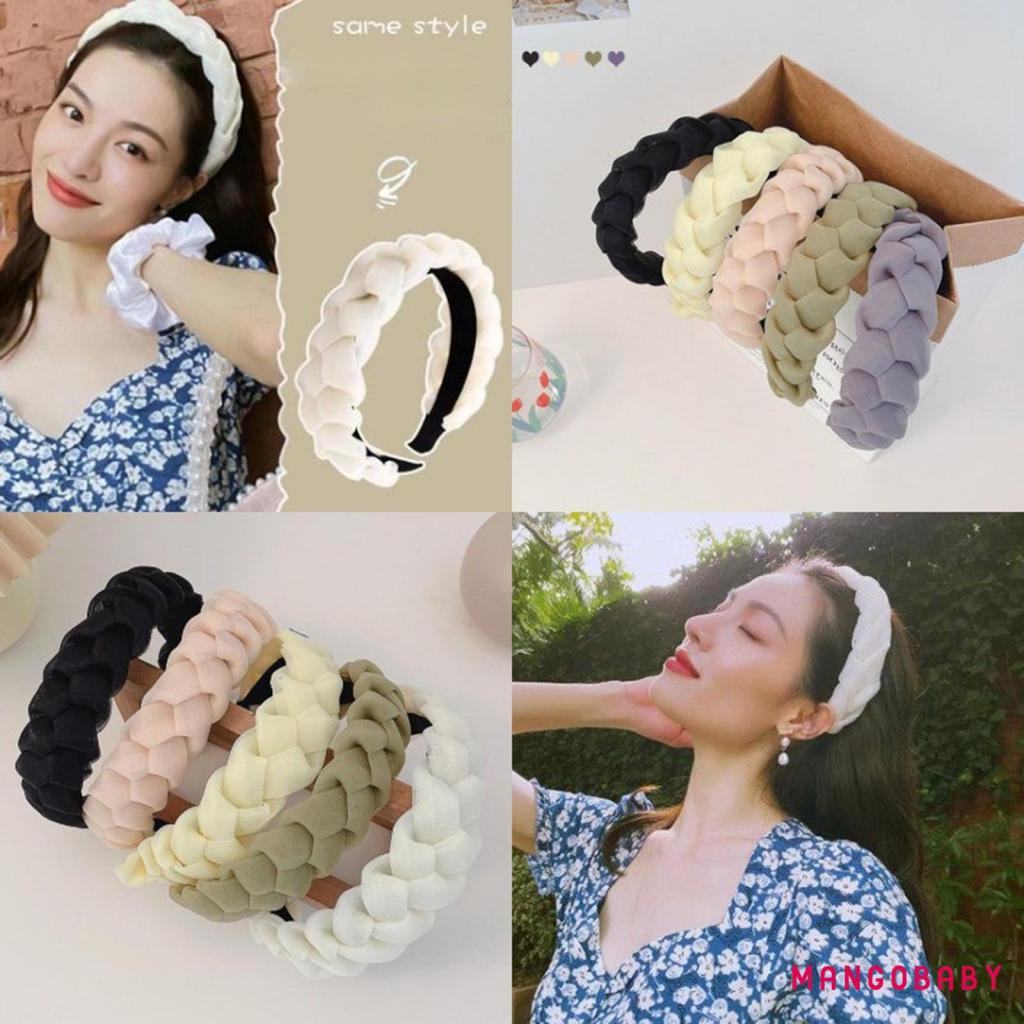 Cài tóc bản rộng màu sắc thanh lịch cho nữ