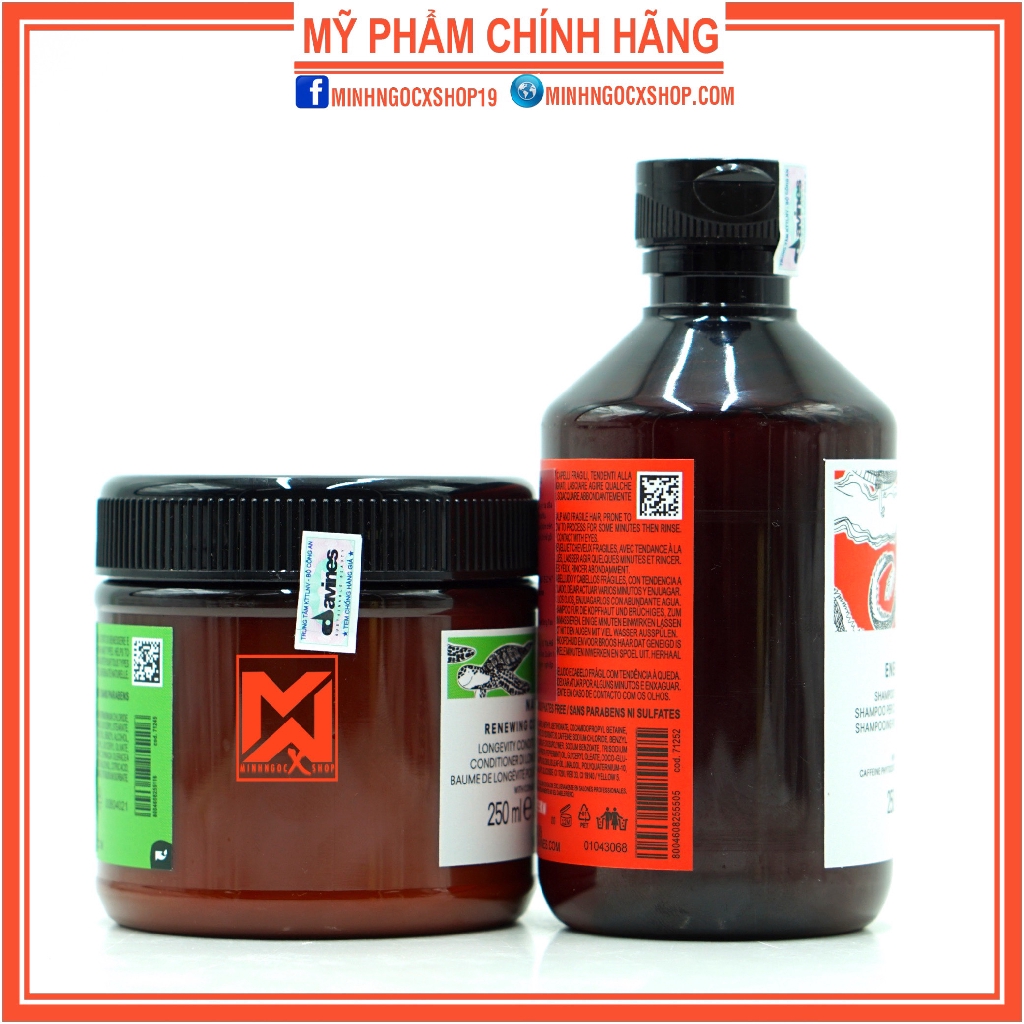 ✅[ DAVINES-CHÍNH HÃNG ] DẦU GỘI TRỊ RỤNG DAVINES ENERGIZING VÀ DẦU XẢ TRƯỜNG THỌ DAVINES RENEWING 250ML | BigBuy360 - bigbuy360.vn