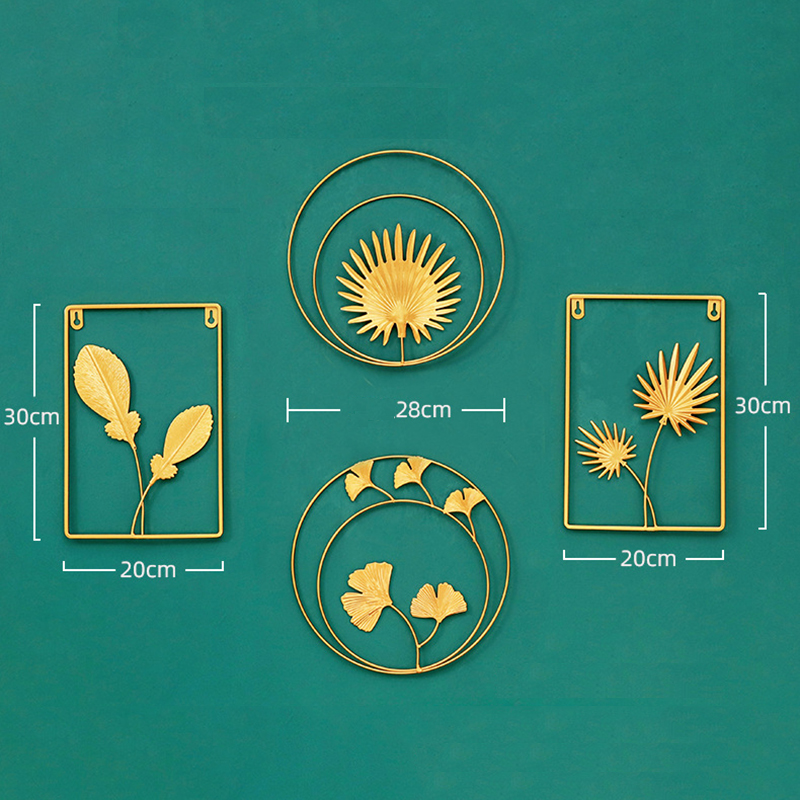 Lá Ginkgo Bằng Sắt Phong Cách Bắc Âu Trang Trí Nội Thất