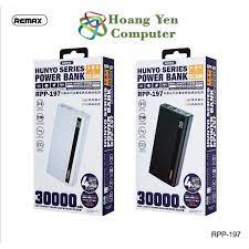 Pin sạc dự phòng 30000mAh REMAX RPP-197 sạc nhanh 22.5w lõi Li-polymer 4 cổng QC+1PD 4.9 46 Đánh Giá 93 Đ